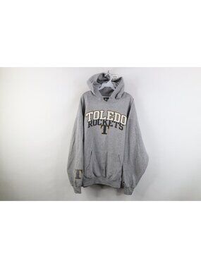 Vintage Y2K Champion Mens 3XL Spell Out University of Toledo Hoodie Sweatshirt